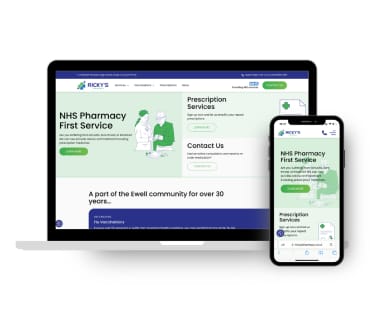 Ricky's Pharmacy Website Design & Development
