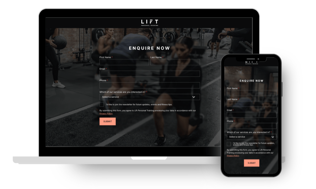 Lift Website Development - Purple Orbit
